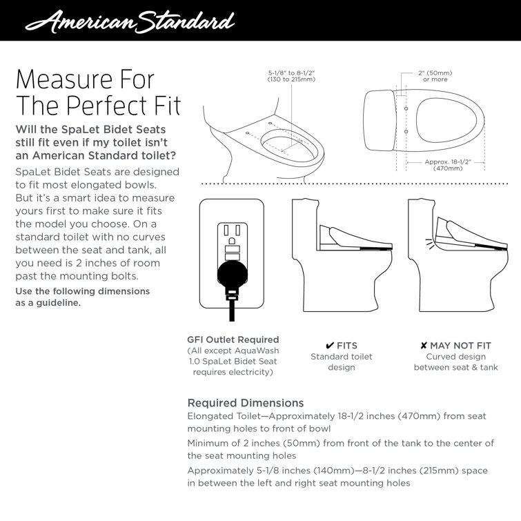 Advanced Clean White Elongated Electric Bidet Seat with Heated Feature