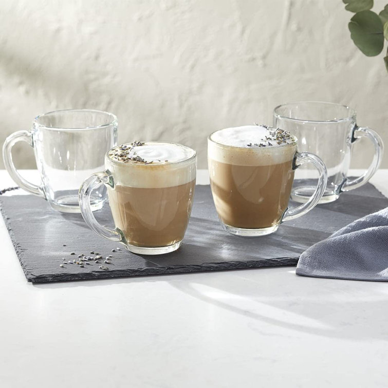 Libbey 15.5 Ounce Clear Glass Tapered Mugs, Set of 8