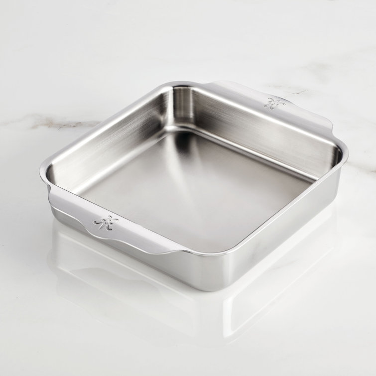 Hestan 8" x 8" Stainless Steel Square Baking Pan with Handles