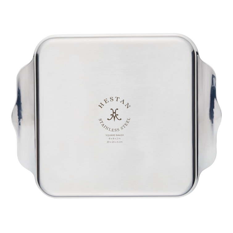 Hestan 8" x 8" Stainless Steel Square Baking Pan with Handles