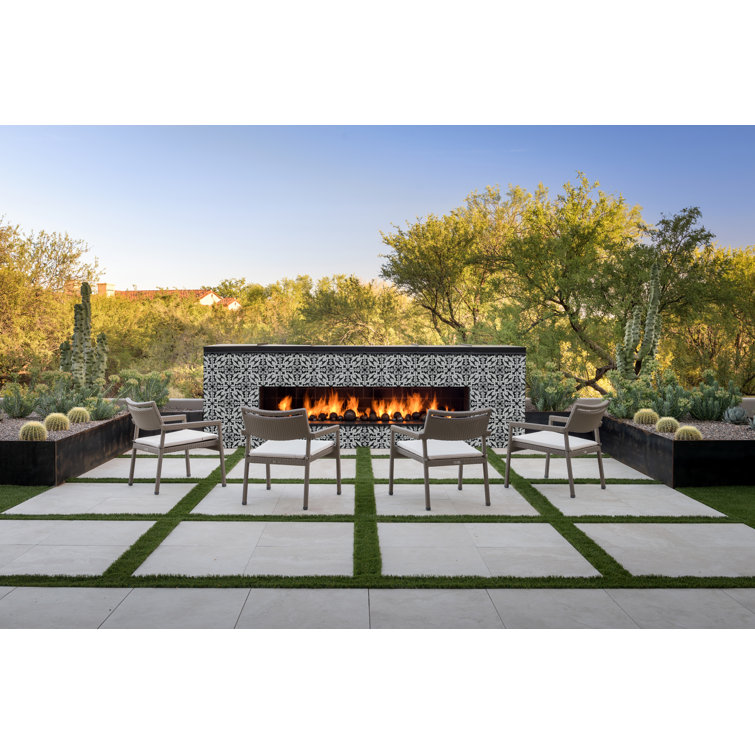 Blume 8" x 8" Black and Gray Matte Porcelain Tile