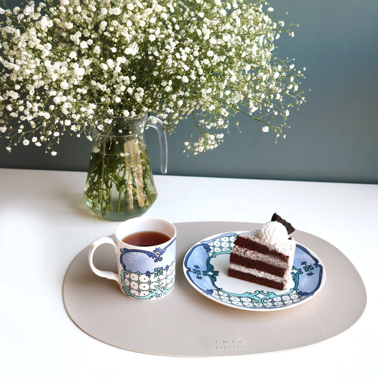 Hand-Painted Multicolor Porcelain Round Dessert Plate