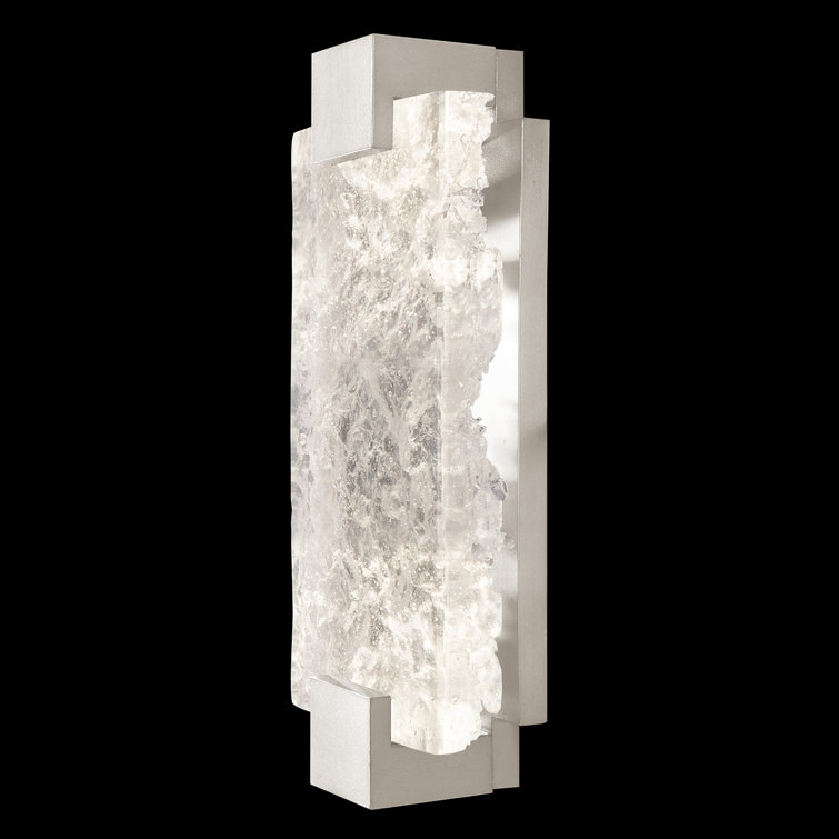 Silver 16" LED Flush Mount with Clear Glass Shade