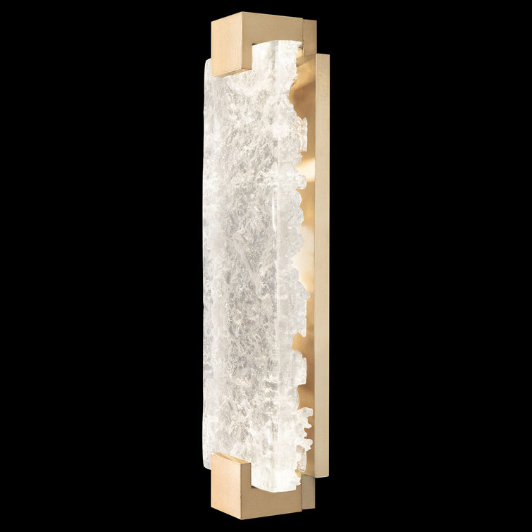 Terra Gold 21.75" LED Wall Sconce with Clear Cast Glass