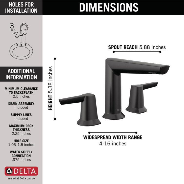 Galeon Contemporary Sailboat-Inspired Stainless Steel Widespread Faucet