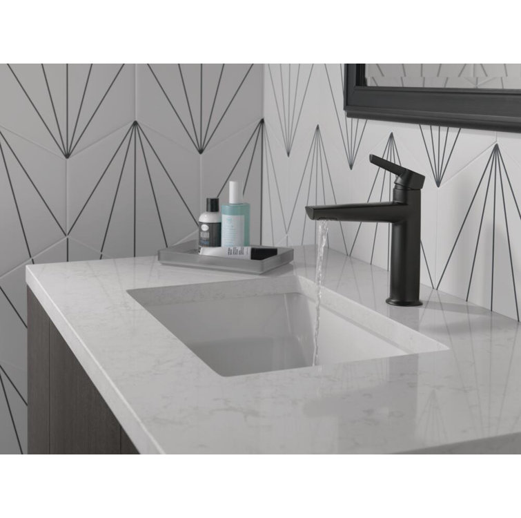Galeon Modern Stainless Steel 8'' Single Hole Bathroom Faucet