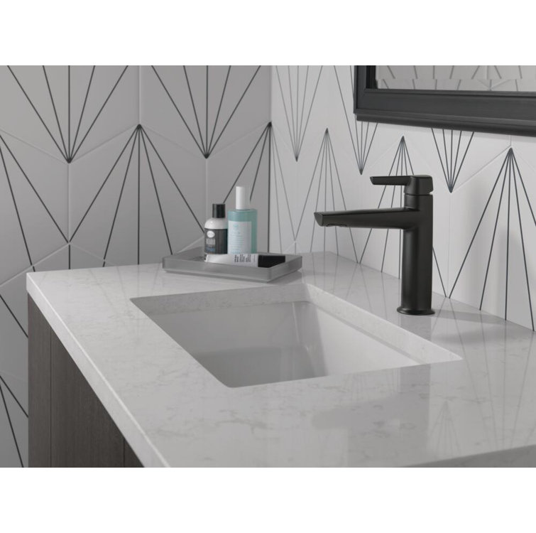 Galeon Modern Stainless Steel 8'' Single Hole Bathroom Faucet
