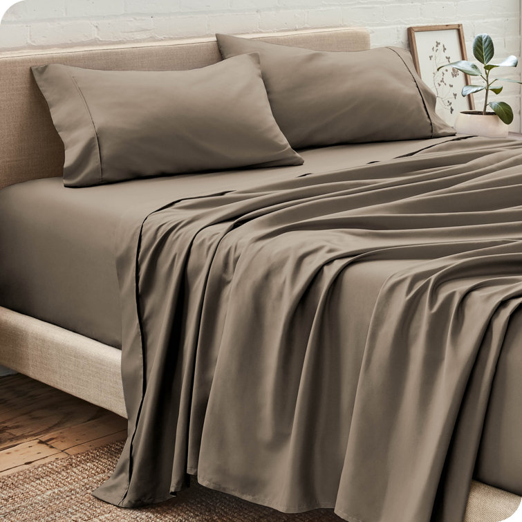 Light Gray California King Ultra-Soft Microfiber Sheet Set