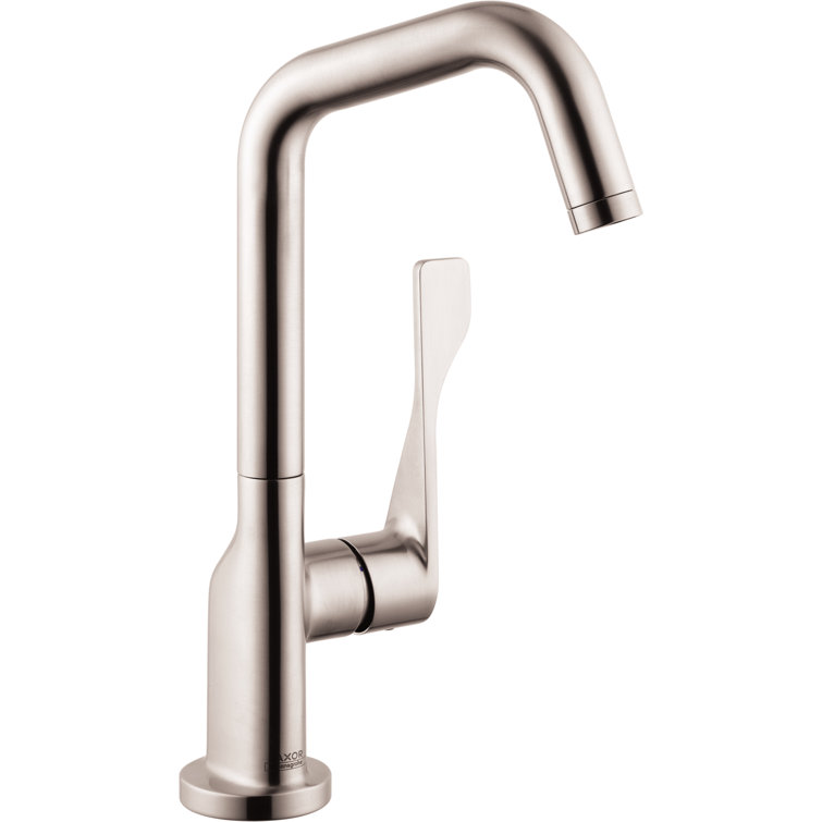 Steel Optik Modern Deck Mounted Bar Faucet