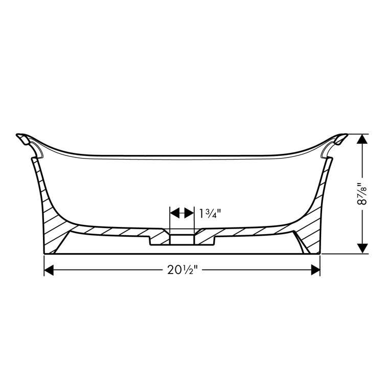 White Cast Mineral Rectangular Vessel Sink with Integrated Towel Holders