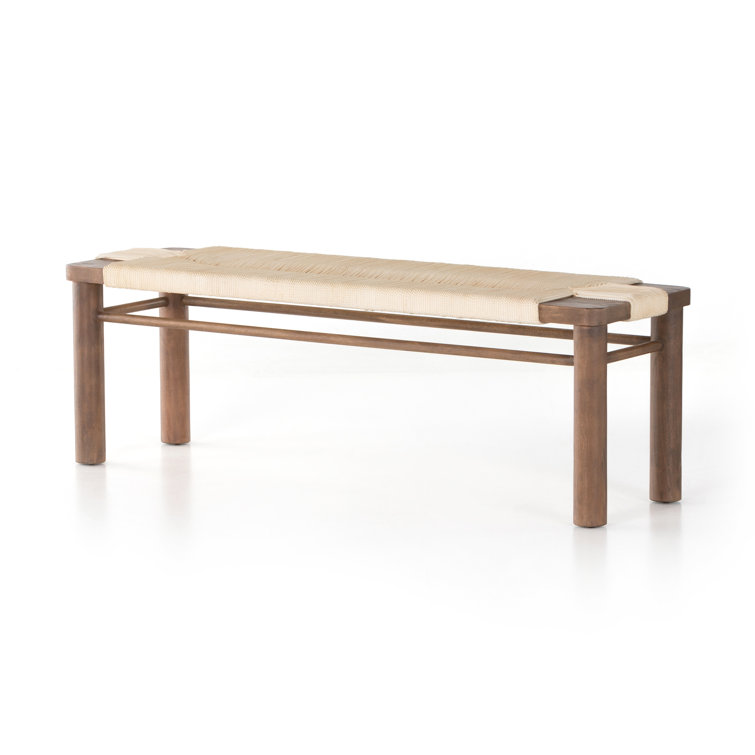 Russet Mahogany 60' Vintage Cotton Rope Low-Profile Bench