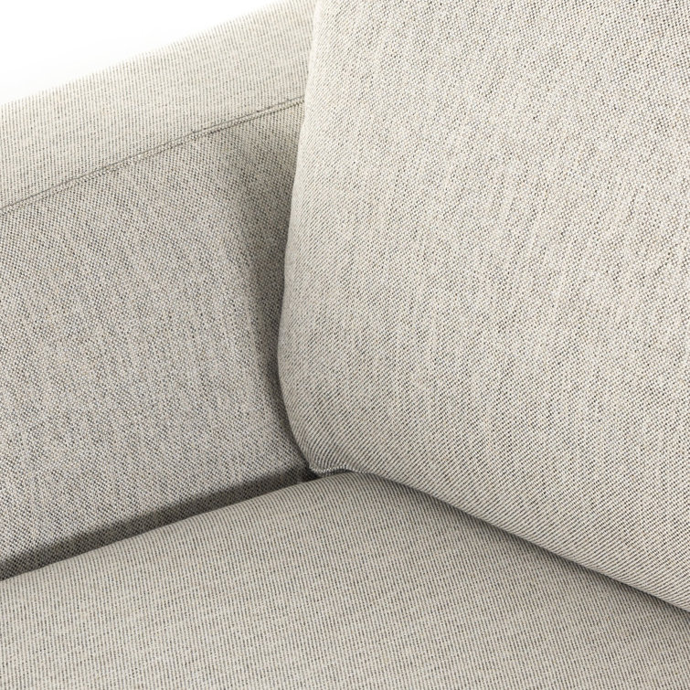 Aldred Silver Queen Tufted Fabric Sleeper Sectional