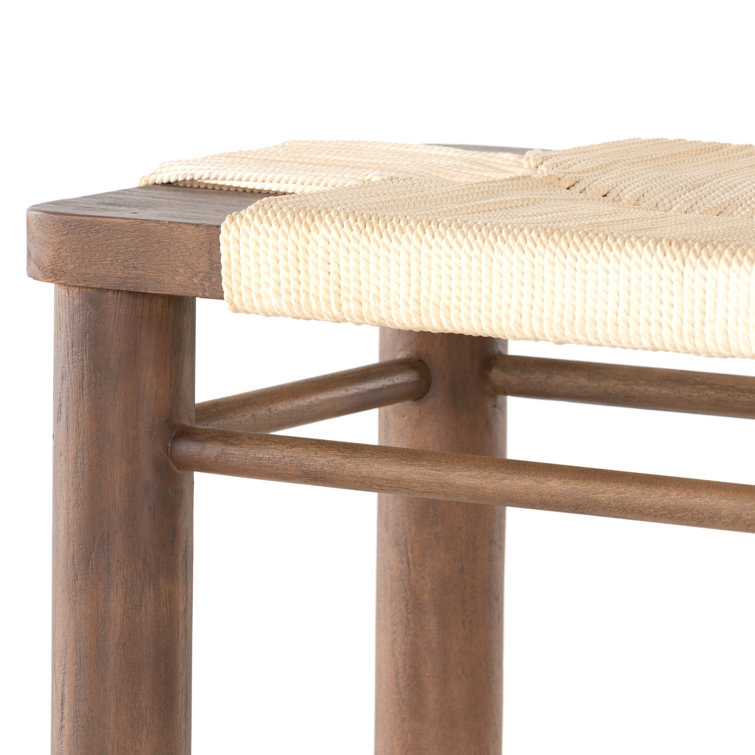 Russet Mahogany 60' Vintage Cotton Rope Low-Profile Bench