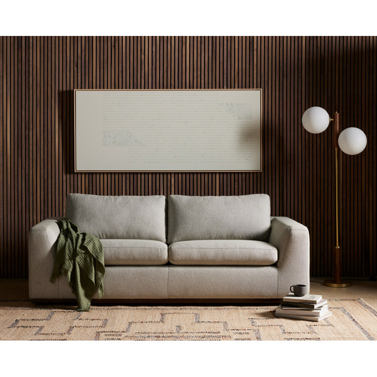 Aldred Silver Queen Tufted Fabric Sleeper Sectional