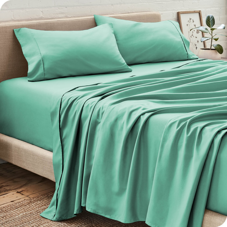 Twin XL Heathered Grey Ultra-Soft Microfiber Sheet Set