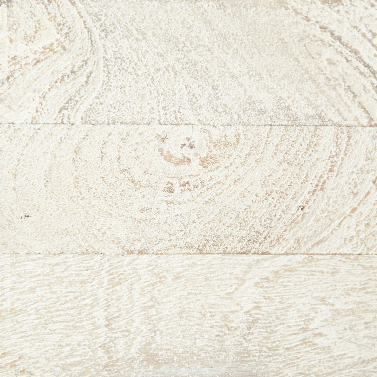 Coastal Sunburst Square Coffee Table in Light-Wood
