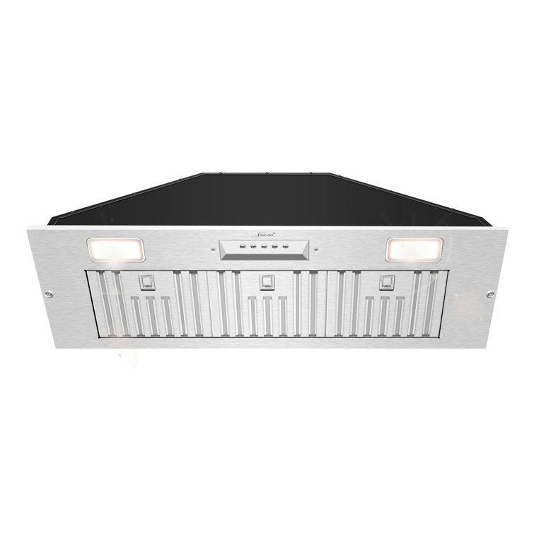 Akicon 36" Stainless Steel 600 CFM Ducted (Vented) Insert Range Hood with Charcoal Filter