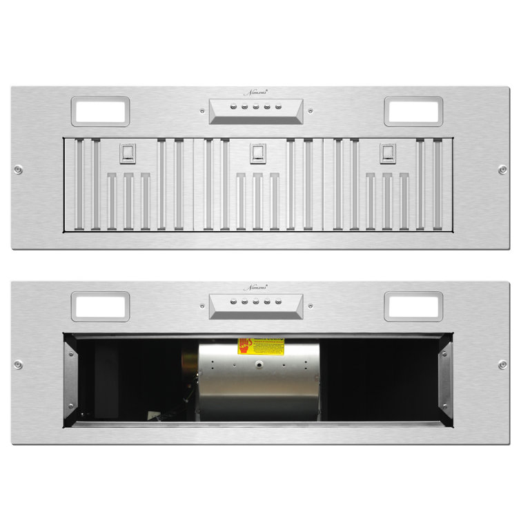 Akicon 36" Stainless Steel 600 CFM Ducted (Vented) Insert Range Hood with Charcoal Filter