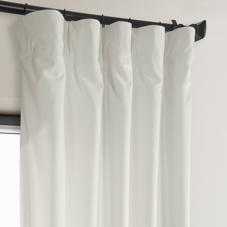 Matra Plush Velvet Curtains for Bedroom - Room Darkening Curtains for Living Room Window Single Panel