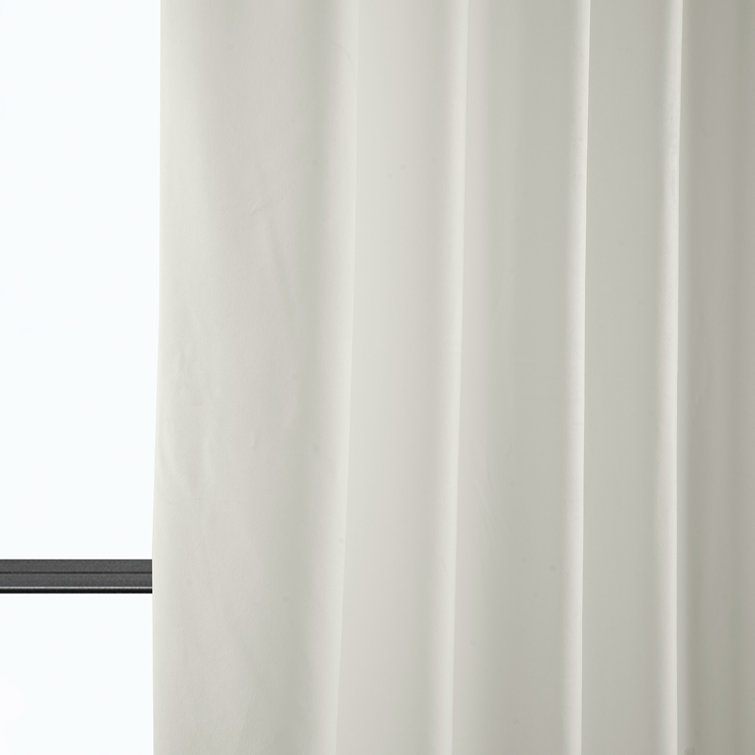 Matra Plush Velvet Curtains for Bedroom - Room Darkening Curtains for Living Room Window Single Panel