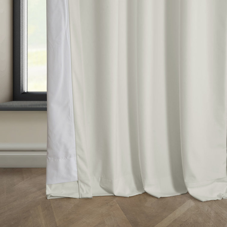 Matra Plush Velvet Curtains for Bedroom - Room Darkening Curtains for Living Room Window Single Panel