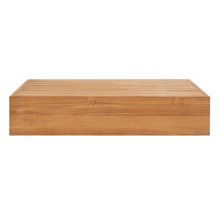 Natural Teak Rectangular Outdoor Coffee Table