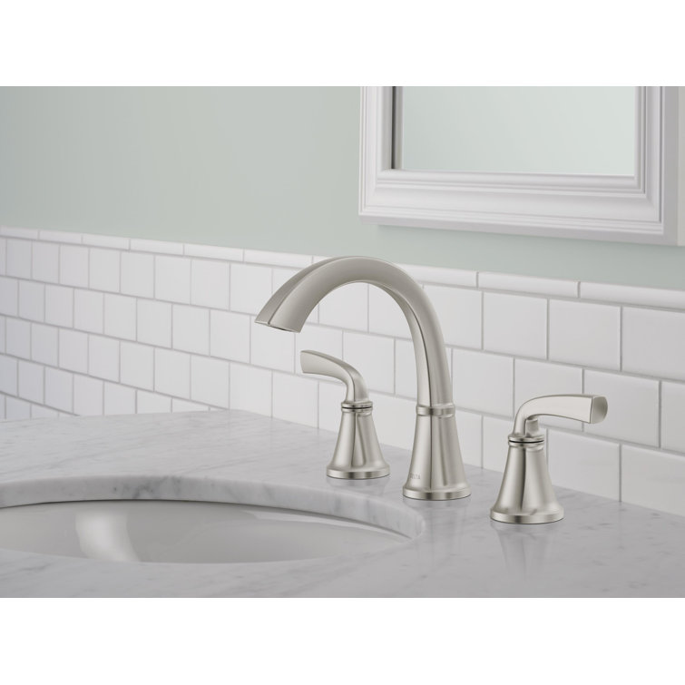 Geist SpotShield Brushed Nickel Widespread Bathroom Faucet
