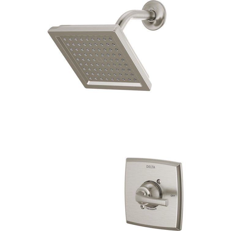 Geist Nickel Square Wall Mounted Shower System