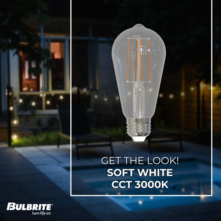 60 Watt Equivalent Clear Dimmable LED Filament Bulb