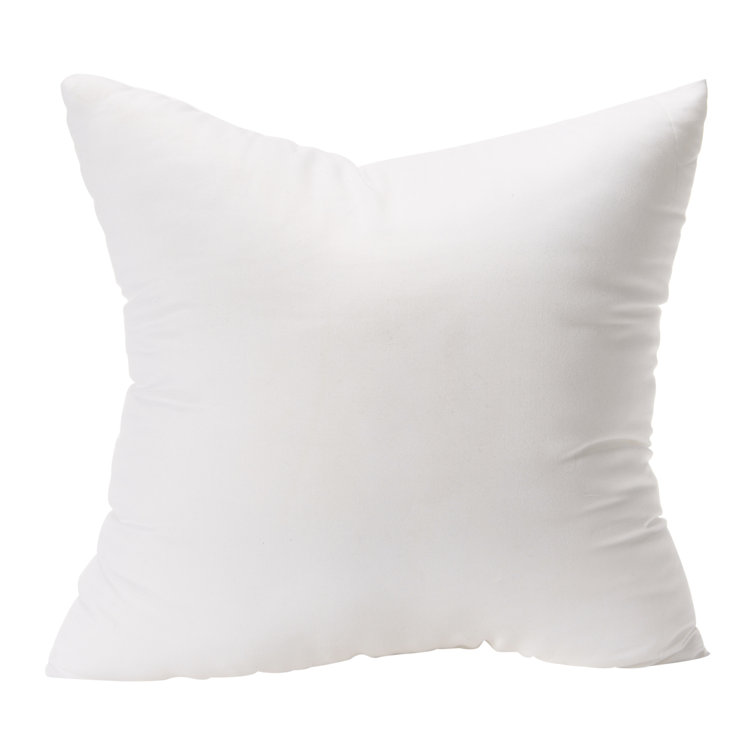Fern Frond Red and Beige Cotton Square Pillow with Tassels