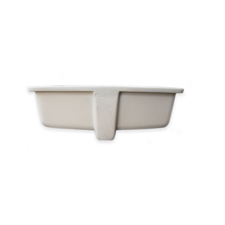 Wells Sinkware Rhythm Series 15.5'' Ceramic Rectangular Bathroom Sink with Overflow
