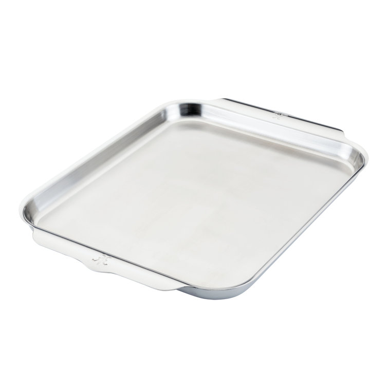 Medium Silver Stainless Steel Tri-Ply Sheet Pan