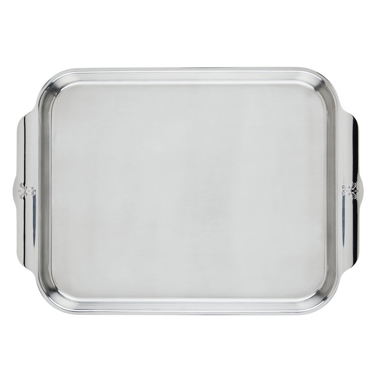 Medium Silver Stainless Steel Tri-Ply Sheet Pan