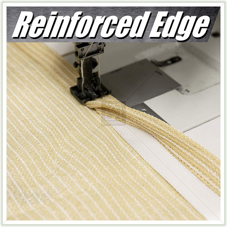 Sand Beige 8' x 10' UV Resistant Sun Shade Sail