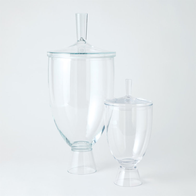 Celine Classic Silhouette Decorative Glass Jar 18" x 9"
