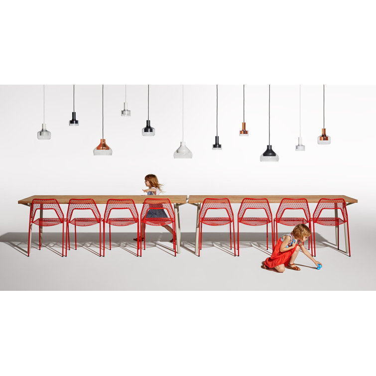 Charcoal Glass Pendant Light with Metal Accent