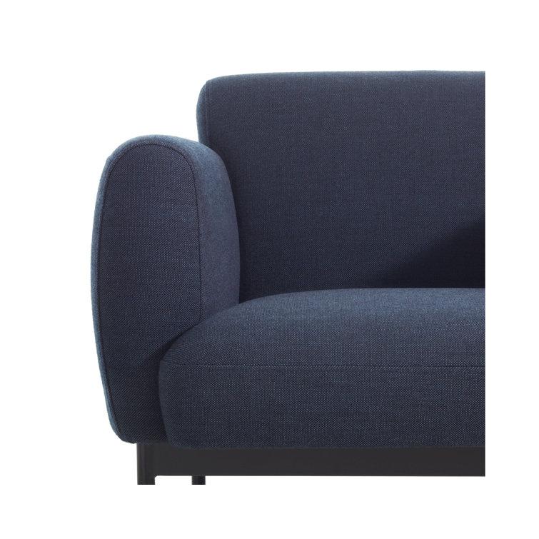 Edwards Navy Solid Wood Tight Back Sofa