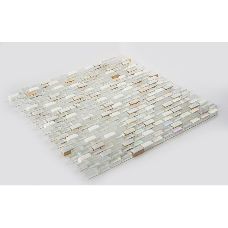 Whisten Glossy Glass and Marble Mosaic Tile