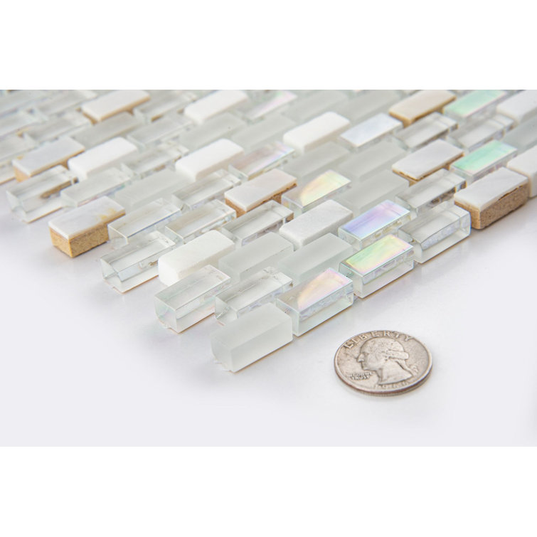 Whisten Glossy Glass and Marble Mosaic Tile