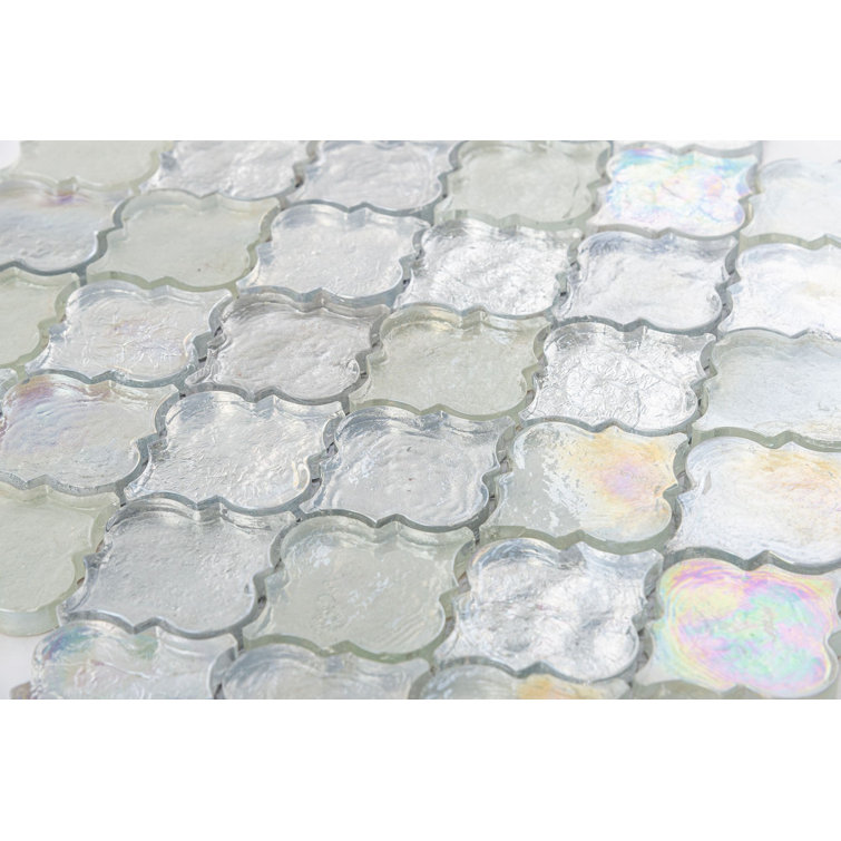 Utopia Arabesque Glass Mosaic Bathroom Shower Tile
