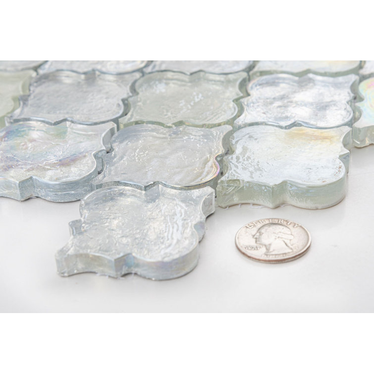 Utopia Arabesque Glass Mosaic Bathroom Shower Tile