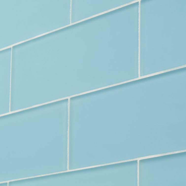 Turquoise Glass Subway Tile for Kitchen and Bathroom