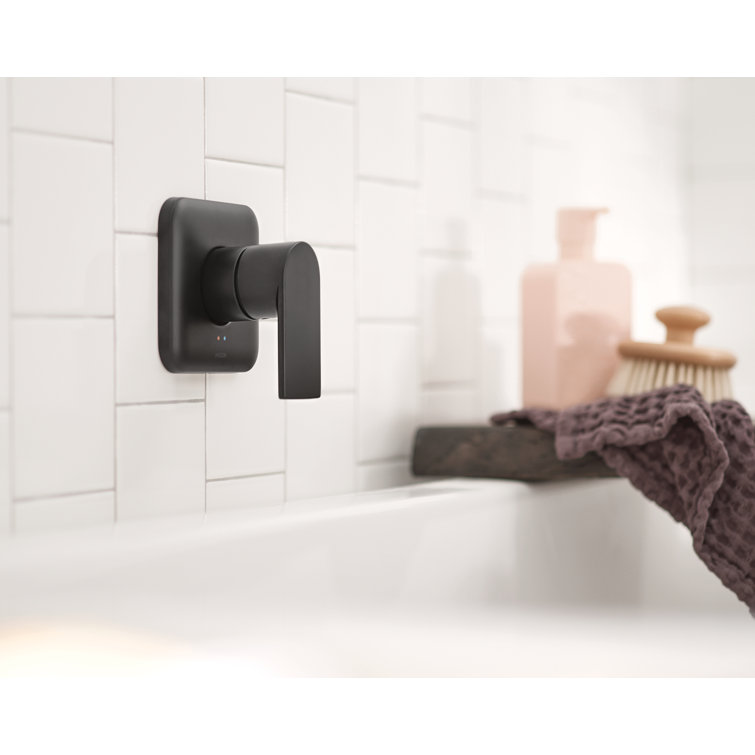 Matte Black Brass Single Handle Wall Mount Tub Filler