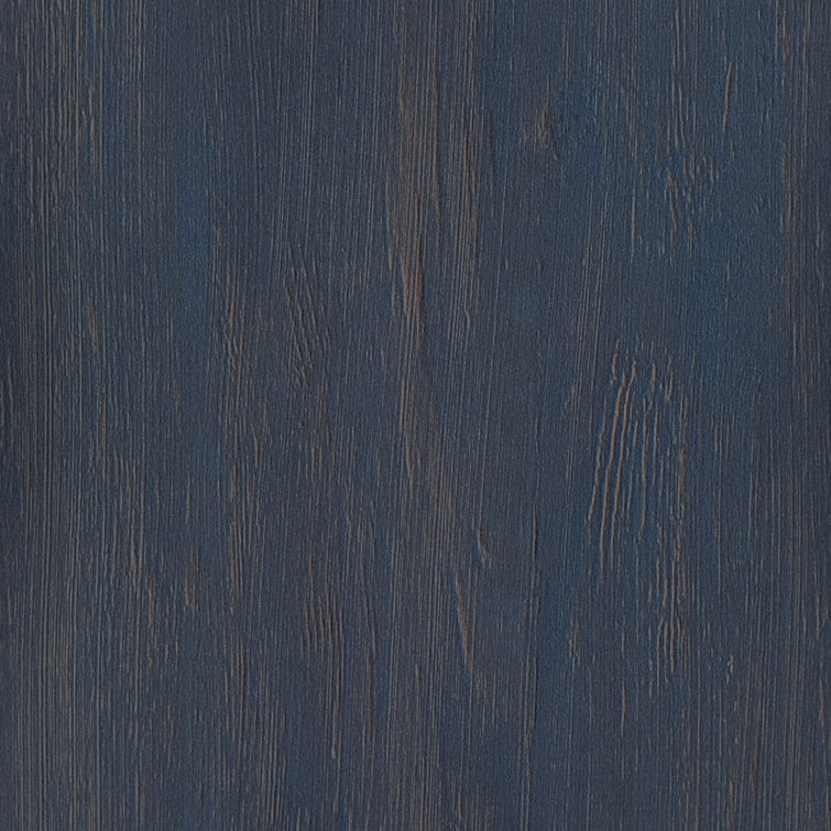 Twin Blueberry Oak Platform Bed with Storage and Headboard