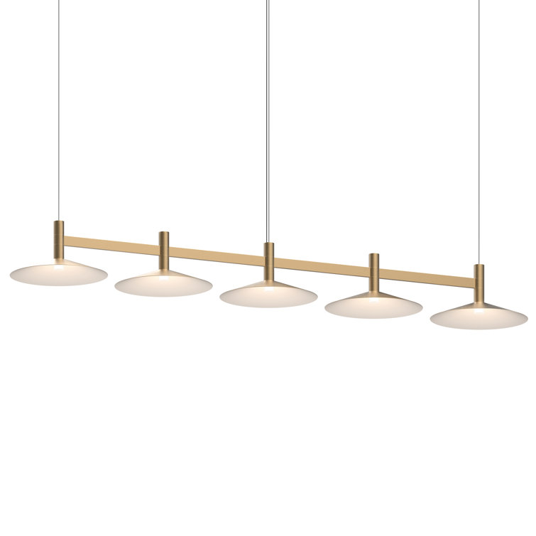 Systema Staccato 57" Brass Linear LED Pendant for Indoor/Outdoor