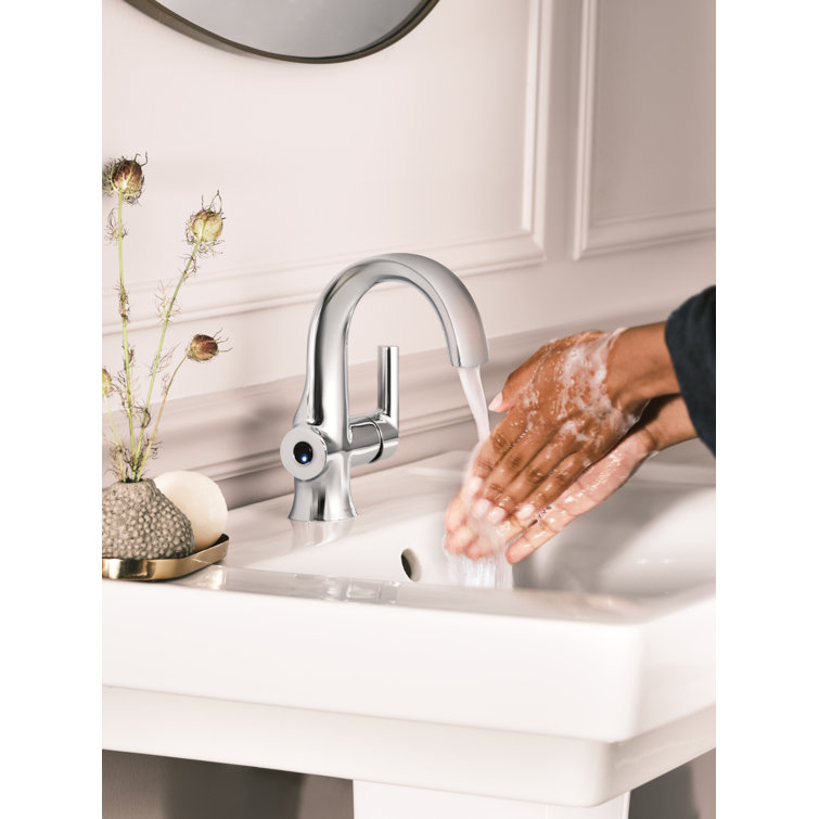Chrome Touchless Single Handle Bathroom Faucet with High Arc Spout