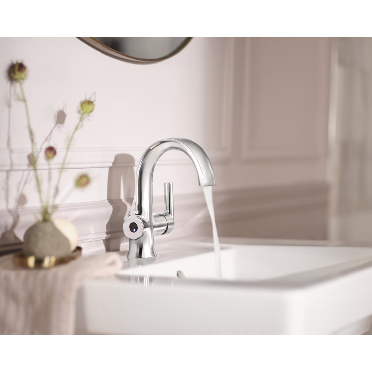 Chrome Touchless Single Handle Bathroom Faucet with High Arc Spout