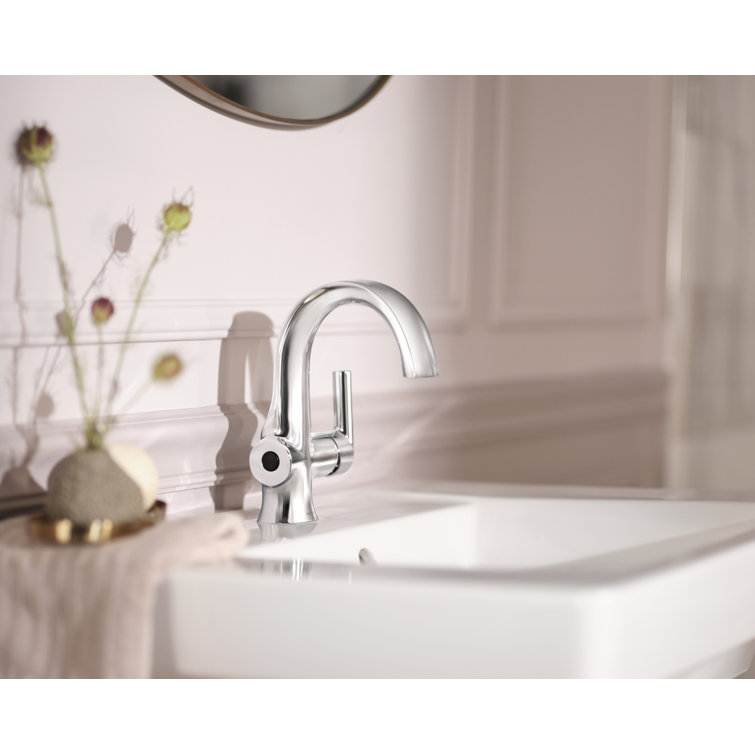 Chrome Touchless Single Handle Bathroom Faucet with High Arc Spout