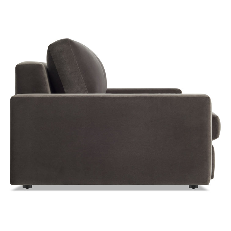 Esker 98" Kelso Blue Polyester and Solid Wood 3-Seater Sofa