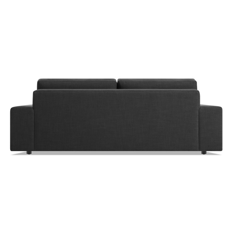 Esker Wide Kelso Blue Polyester Blend Sofa with Removable Cushions